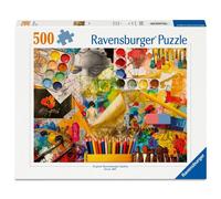 Puzzle 500 pezzi Ravensburger Studio Art - Collage atelier d'arte multicolore - Nouvo