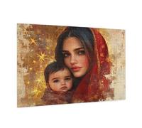 Puzzle 500 Pezzi Religione Puzzle Adulti Donna Pattern Design con Confezione Regalo, Fai Da Te Puzzles di Legno Giochi Casual Gioco di Abilità per Tutta la Famiglia, Home Room Decor 52 x 38 cm -1115Y