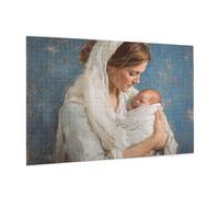 Puzzle 500 Pezzi Religione Puzzle Adulti Donna Pattern Design con Confezione Regalo, Fai Da Te Puzzles di Legno Giochi Casual Gioco di Abilità per Tutta la Famiglia, Home Room Decor 52 x 38 cm -1119Y