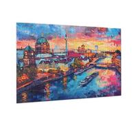 Puzzle 500 Pezzi Roma Puzzle Adulti Paesaggio Pattern Design con Confezione Regalo, Fai Da Te Puzzles di Legno Giochi Casual Gioco di Abilità per Tutta la Famiglia, Home Room Decor 52 x 38 cm -831Y