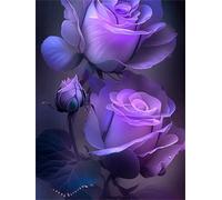Puzzle 500 pezzi, Rose Viola Puzzle Classici per Adulti, Giocattoli di Gioco Impegnativi, puzzle Impossibile, Puzzles per Gioco Familiare, Regalo per Amore e Amico 52 x 38 cm