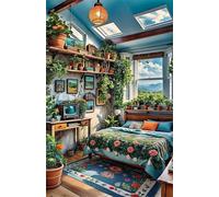 Puzzle 500 Pezzi Stanza Piante Puzzles per Adulti Impossibile Difficile Impegnativo Puzzle 500 Pezzi Classici 52 x 38 cm