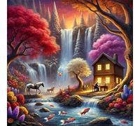 Puzzle 500 Pezzi,Tempi di relax puzzle per adulti Giochi Educativi,Puzzles Artistico Adatto a Tutta la Famiglia(45 x 45 cm)