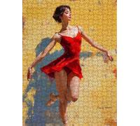 Puzzle 5000, Jigsaw Puzzle per Adulti, Vestito Rosso Donna BLQSBGA6-178