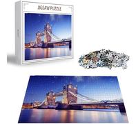 Puzzle 5000 Pezzi, 3 4 5 Anni Puzzle Città 6 7 8 Anni Giochi Educativi Sostenibili Con Motivi Per Adulti Da Gioco in Legno Di Alta Qualità Jigsaw Vista notturna per Gioco Familiare, Regalo H-7766