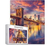Puzzle 5000 Pezzi, 3 4 5 Anni Puzzle Città 6 7 8 Anni Giochi Educativi Sostenibili Con Motivi Per Adulti Da Gioco in Legno Di Alta Qualità Jigsaw Vista notturna per Gioco Familiare, Regalo H-7757