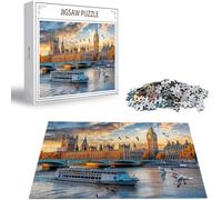 Puzzle 5000 Pezzi, 3 4 5 Anni Puzzle Città 6 7 8 Anni Giochi Educativi Sostenibili Con Motivi Per Adulti Da Gioco in Legno Di Alta Qualità Jigsaw Paesaggio per Gioco Familiare, Regalo Natale H-2042