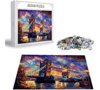 Puzzle 5000 Pezzi, 3 4 5 Anni Puzzle Città 6 7 8 Anni Giochi Educativi Sostenibili Con Motivi Per Adulti Da Gioco in Legno Di Alta Qualità Jigsaw Vista notturna per Gioco Familiare, Regalo H-7775