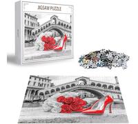 Puzzle 5000 Pezzi, 3 4 5 Anni Puzzle Rosa 6 7 8 Anni Giochi Educativi Sostenibili Con Motivi Per Adulti Da Gioco in Legno Di Alta Qualità Jigsaw Città per Gioco Familiare, 2026 Regalo Natale H-1988