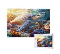 Puzzle 5000 Pezzi Animale Puzzle Tartarughe Marine Grandi Dimensioni per Adulti Scatola di Imballaggio e Immagini di Riferimento,Giochi Rilassamento e Intelligence,Come Regalo per Amici e Amanti M-938