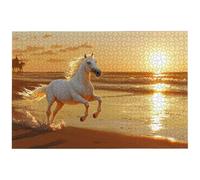 Puzzle 5000 Pezzi Arte per Adulti e Ragazzi, Puzzle Cavallo in Legno per Adulti, Puzzles 5000 Pezzi Spiaggia Impegnativo per Tutta la Famiglia, Puzzles con Scatola per Decorazioni Casa, Regalo, -8417