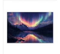 Puzzle 5000 Pezzi Aurora boreale Paesaggio Puzzle Grandi Dimensioni per Adulti 156 x 105cm, Difficili Impossible Giochi, Rilassamento e Intelligence, Jigsaw Personalizzato per Maschio e Femmina A-3