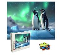 Puzzle 5000 Pezzi aurora Puzzle in Legno, Collezione Challenge, pinguino Jigsaw Stampa ad Alta Definizione per La Casa Divertimento in Famiglia, Giochi Educativi e Decorazione 156.5x105.5cm 8p-314