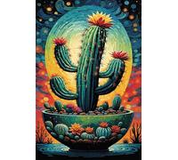 Puzzle 5000 Pezzi Cactus Paesaggio Gioco Educativo Sfida Impossibile Divertente Adatto Come Decorazione da Parete e Regalo Puzzle Classici 5000 Pezzi 156 x 105 cm