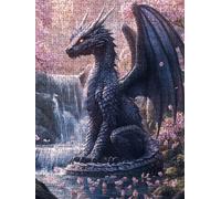Puzzle 5000 Pezzi, Cascata Dragon 3D Puzzle per Adulti Impegnativo, Educa Puzzles Artistico, Divertente E Stimolante Puzzles Decorativo per La Famiglia, Regalo e Decorazione Pareti DX0YL6-764