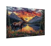 Puzzle 5000 Pezzi cervo Puzzle Adulti, Gioco Educativo, n-429 | Jigsaw Puzzles Il paesaggio, Impossibile Difficile Sfida, Classici Gioco Familiare, Giochi Divertenti, Idee Regalo
