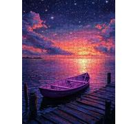 Puzzle 5000 Pezzi, Cielo Viola 3D Puzzle per Adulti Impegnativo, Educa Puzzles Artistico, Divertente E Stimolante Puzzles Decorativo per La Famiglia, Regalo e Decorazione Pareti DX0YL6-1095