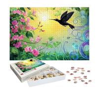 Puzzle 5000 Pezzi Colibrì, Puzzle Fiore 5000 Pezzi Arte per Adulti e Bambini, Misura: 156.5x105.5 cm, Puzzles Legno per Adulti con Squisita Scatola di Imballaggio, Regalo Donna, Regalo Uomo, -8201