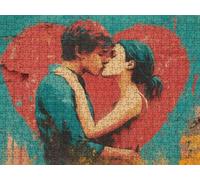 Puzzle 5000 Pezzi, Coppia Bacio 3D Puzzle per Adulti Impegnativo, Educa Puzzles Artistico, Divertente E Stimolante Puzzles Decorativo per La Famiglia, Come Regalo e Decorazione Pareti R6KH-718