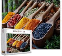 Puzzle 5000 Pezzi cucina Impossibili Puzzle Gigante Adulti Difficili Wooden Jigsaw Arte, Possono Stimolare Pensiero Delle Persone Con Poster Incluso Regalo per Uomini Donne e Anziani 105.5X156.5cm V-6