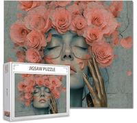 Puzzle 5000 Pezzi donna Impossibili Puzzle Gigante Adulti Difficili Wooden Jigsaw Arte, Possono Stimolare Pensiero Delle Persone Con Poster Incluso, Regalo per Uomini Donne e Anziani 105.5X156.5cm R-3