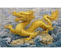 Puzzle 5000 Pezzi, Drago Puzzle 5000 Pezzi per Adulti, Giochi di Puzzles Stile Cinese Legno per Tutta la Famiglia, DIY Puzzles per Quadri Moderni Soggiorno Regalo Donna Uomo 105 x 160 CM RXPT-6763