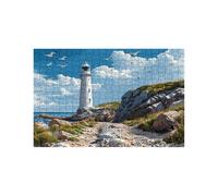 Puzzle 5000 Pezzi Faro Puzzle 5000 Pezzi Adulti Cloud, Puzzles Legno con Scatola di Carta Colorata e Borsa a Rete Portatile, Puzzles Classici per Decorazioni Parete Regalo Donna 105 x 160cm LZPT-01849