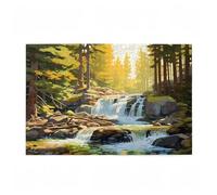 Puzzle 5000 Pezzi Foresta Puzzle Autunno Adulti Arte Grandi Dimensioni Jigsaw di Legno con una Scatola e Poster, Impossibili Jigsaw Gioco Familiare for Adulti, Home Decor Regalo Donna 105x156cm D-673