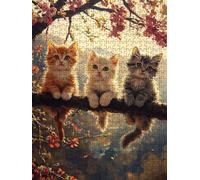 Puzzle 5000 Pezzi, Gatto Ramo 3D Puzzle per Adulti Impegnativo, Educa Puzzles Artistico, Divertente E Stimolante Puzzles Decorativo per La Famiglia, Regalo e Decorazione Pareti DX0YL6-648