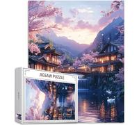 Puzzle 5000 Pezzi Giappone Puzzle Paesaggio Motivo Progettazione, Legna Jigsaw 156x105cm con Compact Box Poster Incluso Intrattenimento Creativo Giochi Intelligence per Home Room Wall Decor, Model631
