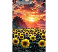 Puzzle 5000 Pezzi Girasole All'Alba Gioco Educativo Sfida Impossibile Divertente Adatto Come Decorazione da Parete e Regalo Puzzle Classici 5000 Pezzi 156 x 105 cm