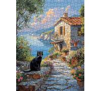 Puzzle 5000 Pezzi Il Gatto Nero 3D Puzzle per Adulti Impegnativo, Educa Puzzles Artistico, Divertente E Stimolante Puzzles Decorativo per La Famiglia, Regalo e Decorazione Pareti BXHZW6-340