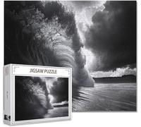 Puzzle 5000 Pezzi In bianco e nero Impossibili Puzzle Gigante Adulti Difficili Wooden Jigsaw Arte, Possono Stimolare Pensiero Delle Persone Con Poster Incluso Regalo Uomini e Donne 105.5X156.5cm R-5