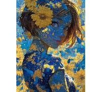 Puzzle 5000 Pezzi, Jigsaw Puzzle per Adulti, Donna Girasole BLQSBGA6-381
