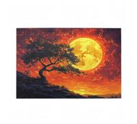 Puzzle 5000 Pezzi Luna Puzzle Albero Adulti Arte Grandi Dimensioni Jigsaw di Legno con una Scatola, Impossibili Jigsaw Gioco Familiare for Adulti Principiante, Home Decor Regalo Donna 105x156cm D-444