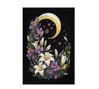 Puzzle 5000 Pezzi Luna Puzzle Giglio Adulti Arte Grandi Dimensioni Jigsaw di Legno con una Scatola e Poster, Impossibili Jigsaw Gioco Familiare for Adulti Principiante, Home Decor 105x156cm D-1398
