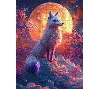 Puzzle 5000 Pezzi, Luna Volpe Bianca 3D Puzzle per Adulti Impegnativo, Educa Puzzles Artistico, Divertente E Stimolante Puzzles Decorativo per La Famiglia, Regalo e Decorazione Pareti DX0YL6-1044