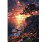Puzzle 5000 Pezzi Mare Tramonto 3D Puzzle per Adulti Impegnativo, Educa Puzzles Artistico, Divertente E Stimolante Puzzles Decorativo per La Famiglia, Regalo e Decorazione Pareti BXHZW6-188