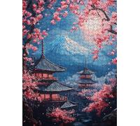 Puzzle 5000 Pezzi Monte Fuji Ciliegio 3D Puzzle per Adulti Impegnativo, Educa Puzzles Artistico, Divertente E Stimolante Puzzles Decorativo per La Famiglia, Regalo e Decorazione Pareti BXHZW6-281