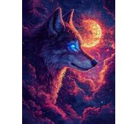 Puzzle 5000 Pezzi, Nube Lupo 3D Puzzle per Adulti Impegnativo, Educa Puzzles Artistico, Divertente E Stimolante Puzzles Decorativo per La Famiglia, Regalo e Decorazione Pareti DX0YL6-1064