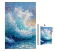 Puzzle 5000 Pezzi - Oceano & Blu - Puzzle in Legno Durevole con Lettere sul Retro - 181x105cm - Hobby Creativo Senza Polvere - Articolo per Collezionisti e 14 Anni in Su P3#901