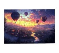 Puzzle 5000 Pezzi Paesaggi, Puzzle Mongolfiera per Adulti, Puzzles in Legno Intrattenimento Creativo, Divertimento, Puzzles Educativi Classici con Confezione di Alta Qualità Idea Regalo Donna -3006