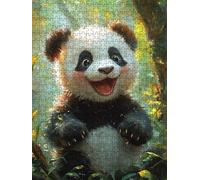 Puzzle 5000 Pezzi, Panda Carino 3D Puzzle per Adulti Impegnativo, Educa Puzzles Artistico, Divertente E Stimolante Puzzles Decorativo per La Famiglia, Regalo e Decorazione Pareti DX0YL6-973