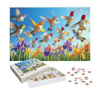 Puzzle 5000 Pezzi per Adulti Bambini, Puzzle Colibrì in Legno per Adulti, Puzzles Fiore Impegnativi, Giochi Educativo per Famiglie, Rompecapo con Scatola per Decorazioni Casa, Regalo Donna, -8940