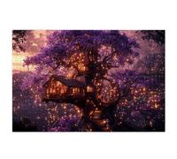 Puzzle 5000 Pezzi per Adulti, Puzzle Albero Motivo per Adulti, Rompecapo in Legno Impegnativi, Legno Spesso e Resistente, Impegnativi Rompecapo, Natalizie Idea Regalo Donne Uomo, Tema: Villetta E-62
