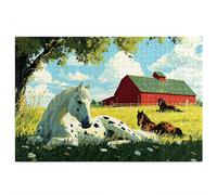 Puzzle 5000 Pezzi per Adulti, Puzzle Cavallo Motivo per Adulti, Rompecapo in Legno Impegnativi, Legno Spesso e Resistente, Impegnativi Rompecapo, Natalizie Regalo Donne Uomo, Tema: Villetta S-76