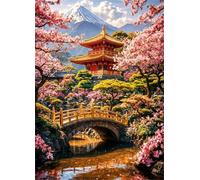 Puzzle 5000 Pezzi per Adulti,Puzzles Artistico,Loft nel parco giapponese puzzle Fai da te Intrattenimento Creativo, puzzles Classico Regali per la casa