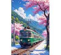 Puzzle 5000 pezzi per Adulti Treni vista sulla città, 156x105cm Puzzle Impossibile e Difficili, Puzzles Decorativo per Soggiorno e Camera, Idea Regalo per Amanti dei Puzzle