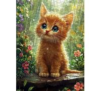 Puzzle 5000 Pezzi, Pioggia Gatto 3D Puzzle per Adulti Impegnativo, Educa Puzzles Artistico, Divertente E Stimolante Puzzles Decorativo per La Famiglia, Regalo e Decorazione Pareti DX0YL6-917