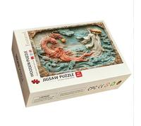 Puzzle 5000 Pezzi, Puzzle Drago, Legno Pezzi, Regalo Donna Uomo -11542 | Decorazioni Casa, Stampa HD, Incastro Perfetto, Scatola Colorata, Accessori Completi, Dimensioni: 156x105cm, Motivo Canzoni
